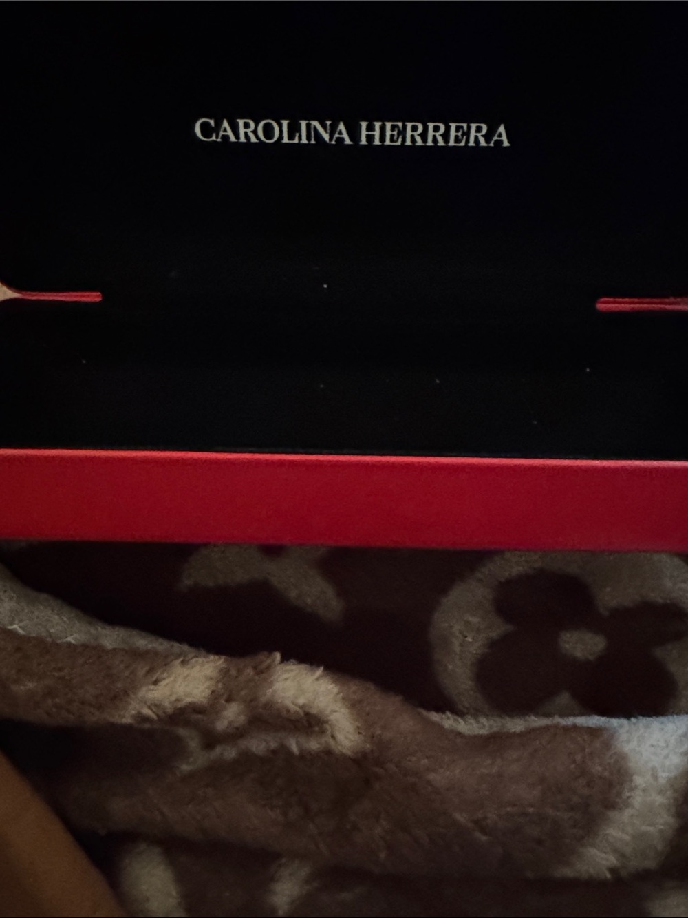 Carolina Herrera Black and Red Luxury eyeglasses empty case only